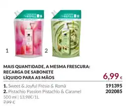 Avon recarga de sabonete líquido para as mãos promoção