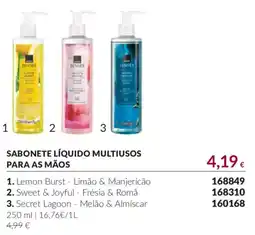 Avon senses sabonete líquido multiusos para as mãos promoção