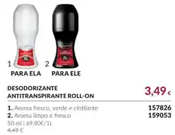 Avon Desodorante antitranspirante roll-on promoção