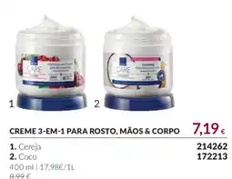 Avon Care creme 3-em-1 para rosto, mãos & corpo promoção