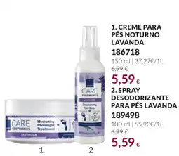 Avon care footworks creme para pés noturno lavanda promoção