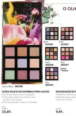 Avon ultra paleta de sombras para olhos promoção