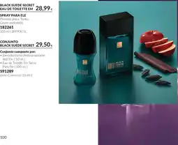 Avon Black suede secret promoção