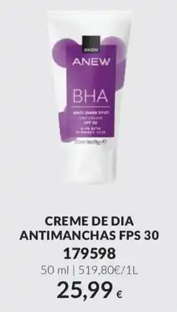 Avon anew creme de dia antimanchas fsp 30 promoção