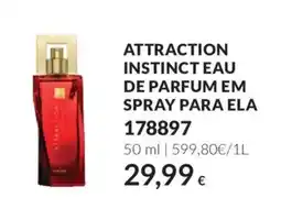 Avon attraction instinct eau de parfum em spray para ela promoção
