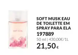 Avon soft musk eau de toilette em spray para ela promoção