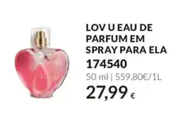Avon lov u eau de parfum em spray para ela promoção