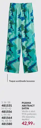 Avon Pijama abstract satin promoção