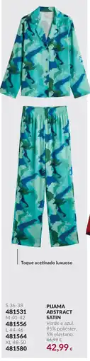 Avon Pijama abstract satin promoção