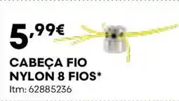 Bricomarché Cabeça fio nylon 8 fios promoção