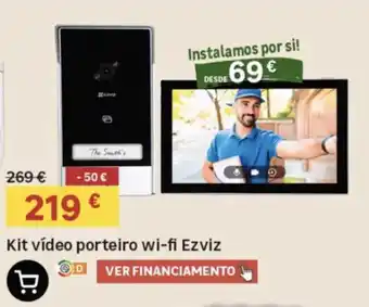 Kit vídeo porteiro wi-fi Ezviz