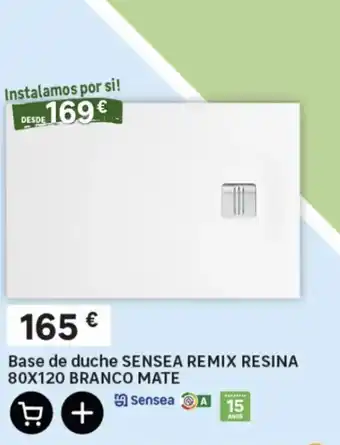 Base de duche sensea remix resina
