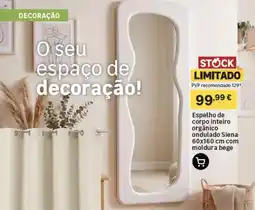 Leroy Merlin Espelho de corpo inteiro orgânico ondulado Siena promoção