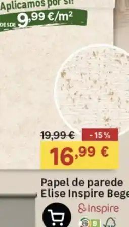 Leroy Merlin Papel de parede Elise Inspire Bege promoção