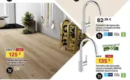 Leroy Merlin Torneira de bancada cinza cromado Grohe Start Clova promoção