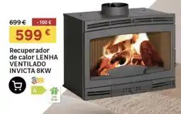 Leroy Merlin recuperador de calor lenha ventilado invicta 8kw promoção