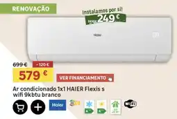 Leroy Merlin Ar condicionado 1x1 haier flexis s wifi 9kbtu branco promoção