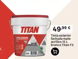 Leroy Merlin tinta exterior fachada mate acrílico branca titan f3 promoção