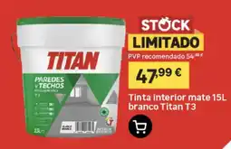 Leroy Merlin tinta interior mate 15l branco titan t3 promoção