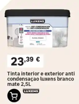 Leroy Merlin Tinta interior e exterior anti condensação luxens branco mate promoção