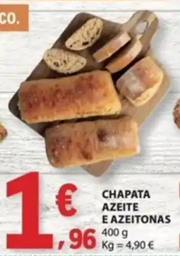 E.Leclerc Chapata azeite e azeitonas promoção