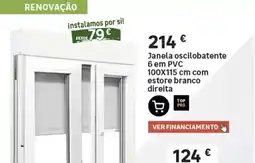 Leroy Merlin Janela oscilobatente 6 em pvc promoção
