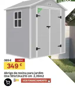 Leroy Merlin Abrigo de resina para jardim One promoção