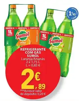 E.Leclerc Refrigerante com gás sumol laranja/ananas promoção
