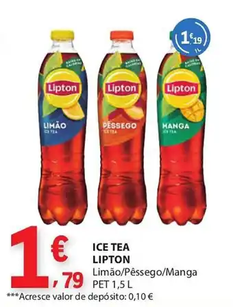 Ice tea lipton limão/pêssego/manga