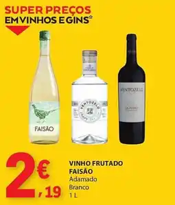 E.Leclerc Vinho frutado Faisão Adamado Branco promoção