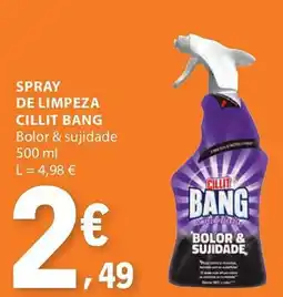 E.Leclerc spray de limpeza cillit bang bolor & sujidade promoção