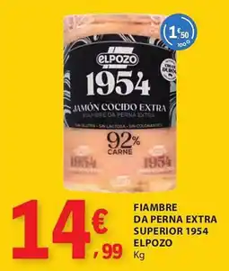 E.Leclerc Fiambre da perna extra superior 1954 elpozo promoção