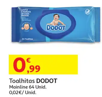 Auchan Toalhitas Dodot 64 Unid promoção