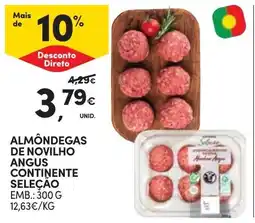 Continente Almôndegas de novilho angus continente seleção promoção