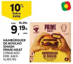 Continente Hambúrguer de novilho smash prime meat promoção
