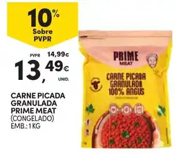 Continente carne picada granulada prime meat promoção