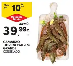 Continente Camarão Tigre Selvagem Grande Congelado promoção
