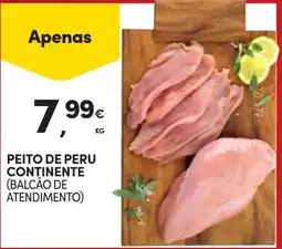 Continente Peito de peru continente promoção