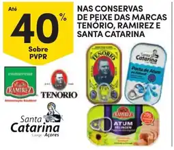 Continente conservas de peixe das marcas tenorio, ramirez e santa catarina promoção