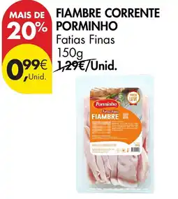 Pingo Doce Fiambre corrente porminho promoção