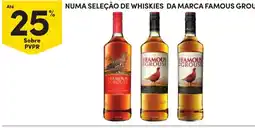 Continente numa seleção de whiskies da marca famous grouse promoção