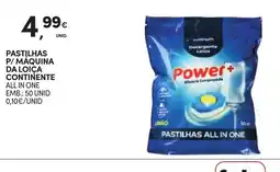 Continente Pastilhas all in one power+ promoção