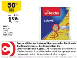 Continente Pano vileda suave promoção