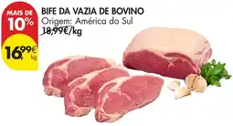 Pingo Doce bife da vazia de bovino promoção