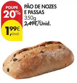 Pingo Doce Pão de nozes e passas promoção