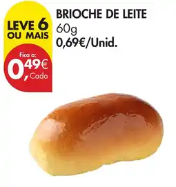 Pingo Doce Brioche de leite promoção