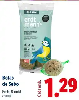 Lidl Bolas de Sebo promoção
