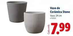 Lidl Vaso de Cerâmica Stone promoção