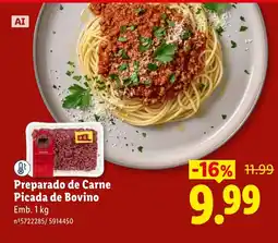Lidl Preparado de Carne Picada de Bovino promoção
