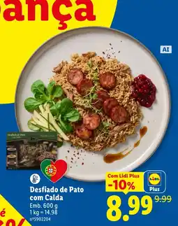 Lidl Desfiado de Pato com Calda promoção